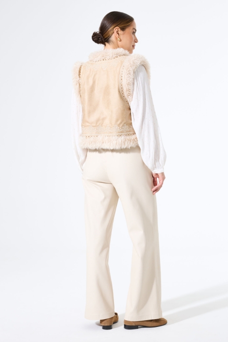 Garcia beige dames gilet | Model