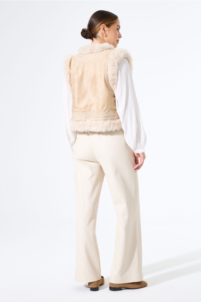 Garcia beige dames gilet | Model