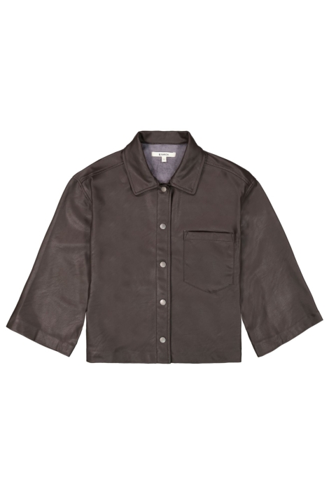 Garcia bruine dames blouse | Vooraanzicht