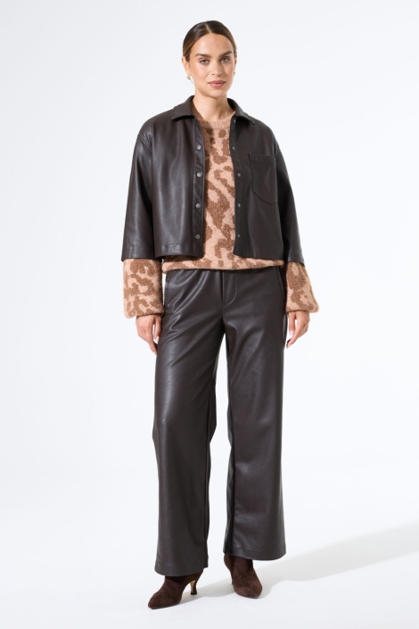 Garcia bruine dames blouse | Model