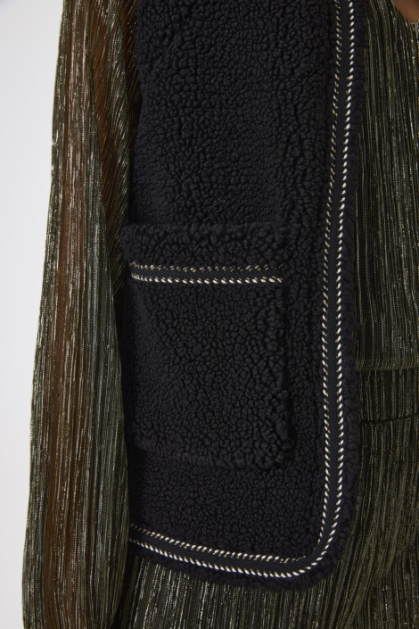 Garcia zwarte dames gilet | Close up