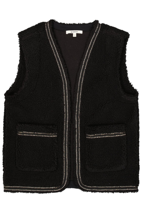 Garcia zwarte dames gilet | Vooraanzicht