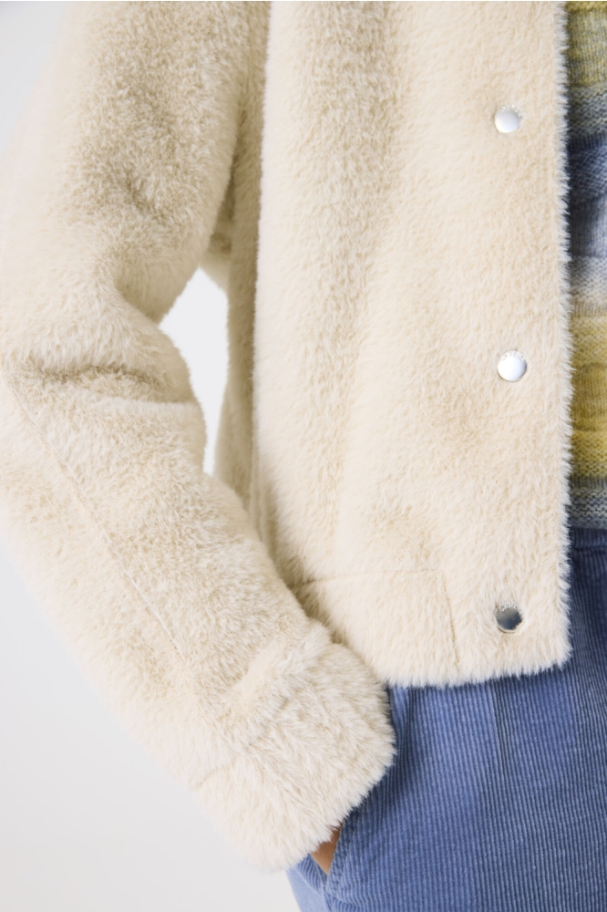 Garcia beige dames vest | Close up