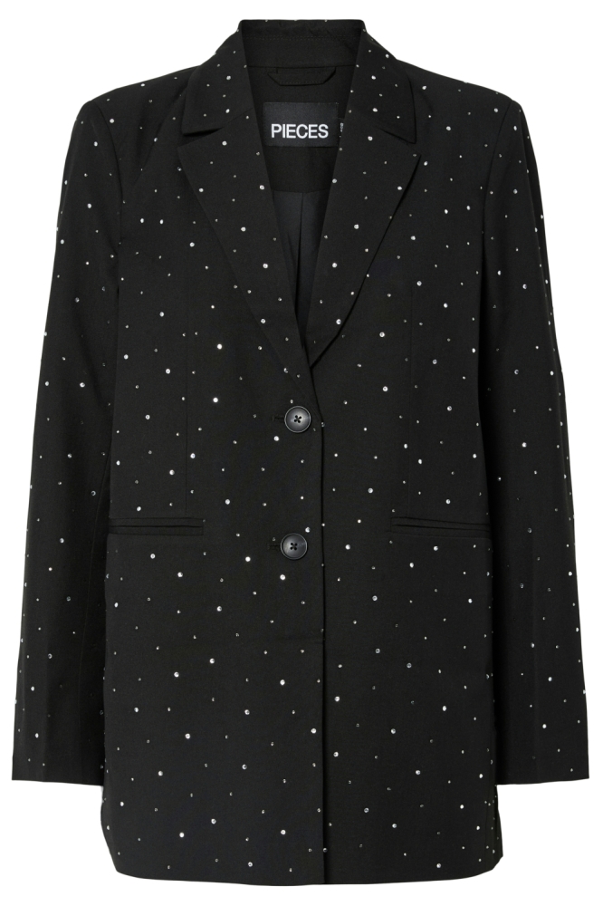 Pieces zwarte dames blazer | Vooraanzicht