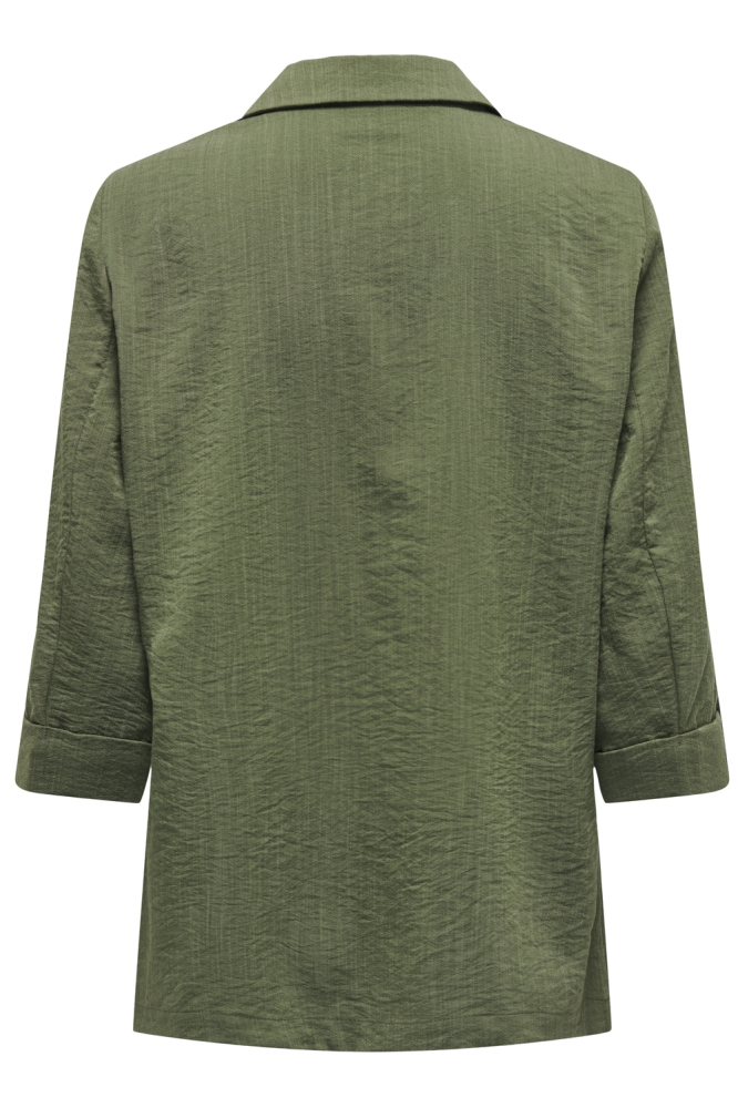 Only groene dames blazer | Vooraanzicht