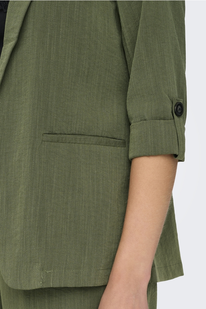 Only groene dames blazer | Close up