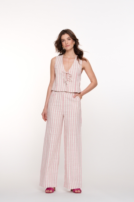 Geisha beige dames gilet | Model