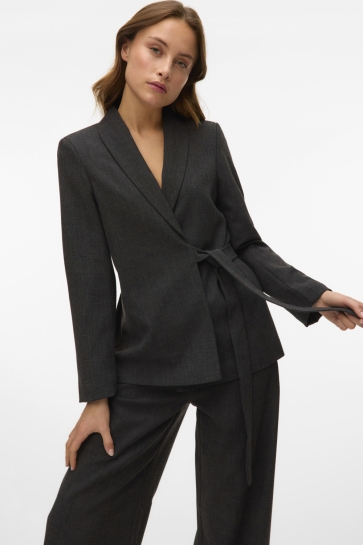 Vero Moda VMBESTIE LS LOOSE STRAP BLAZER 10333972 Dark Grey Melan/AS OFFER S