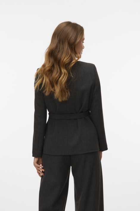 Vero Moda grijze dames blazer | Model achteraanzicht
