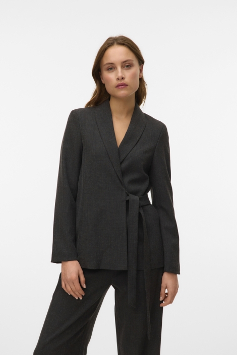 Vero Moda grijze dames blazer | Model vooraanzicht