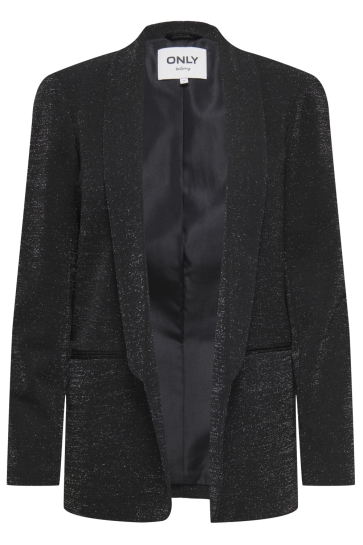 Only Blazer ONLELLY-ALYA LIFE L/S GLIT BLAZER 15369789 BLACK/SILVER GLITTER