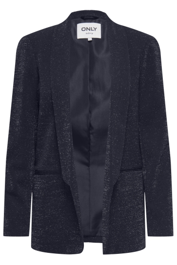 Only Blazer ONLELLY-ALYA LIFE L/S GLIT BLAZER 15369789 NIGHT SKY/SILVER GLITTER