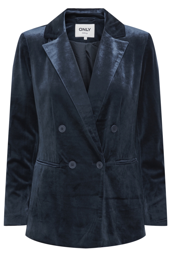 Only blauwe dames blazer | Vooraanzicht