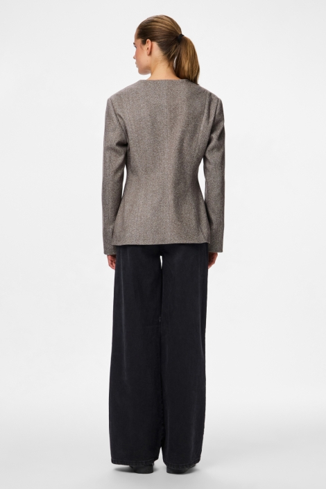 Pieces bruine dames blazer | Model