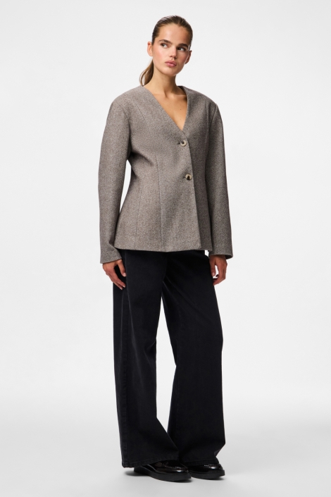 Pieces bruine dames blazer | Model