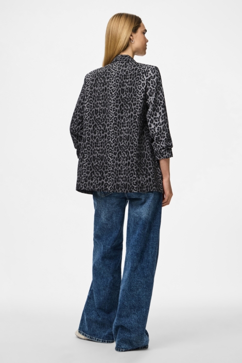 Pieces grijze dames blazer | Model