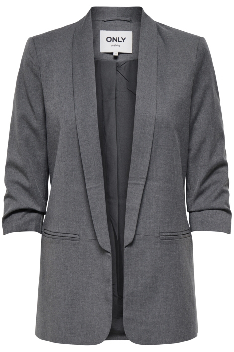 Only grijze dames blazer | Vooraanzicht