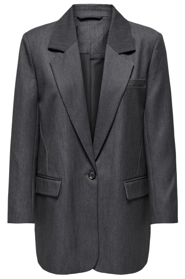 Only ONLHATTIE-LANA L/S OVERS MEL BLAZER 15318088 Dark Grey Melange