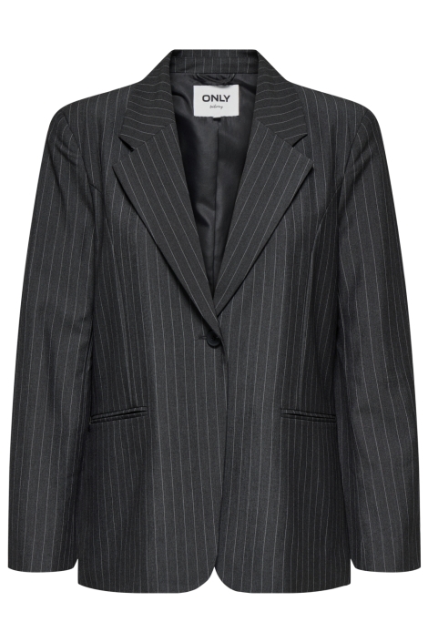 Only grijze dames blazer | Vooraanzicht
