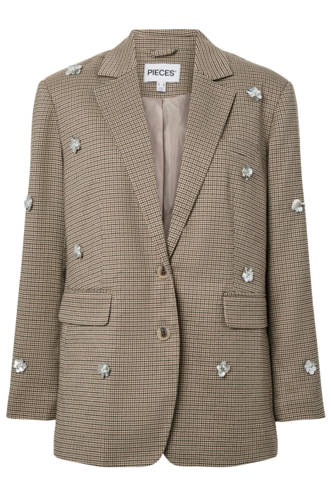 Pieces camel dames blazer | Vooraanzicht