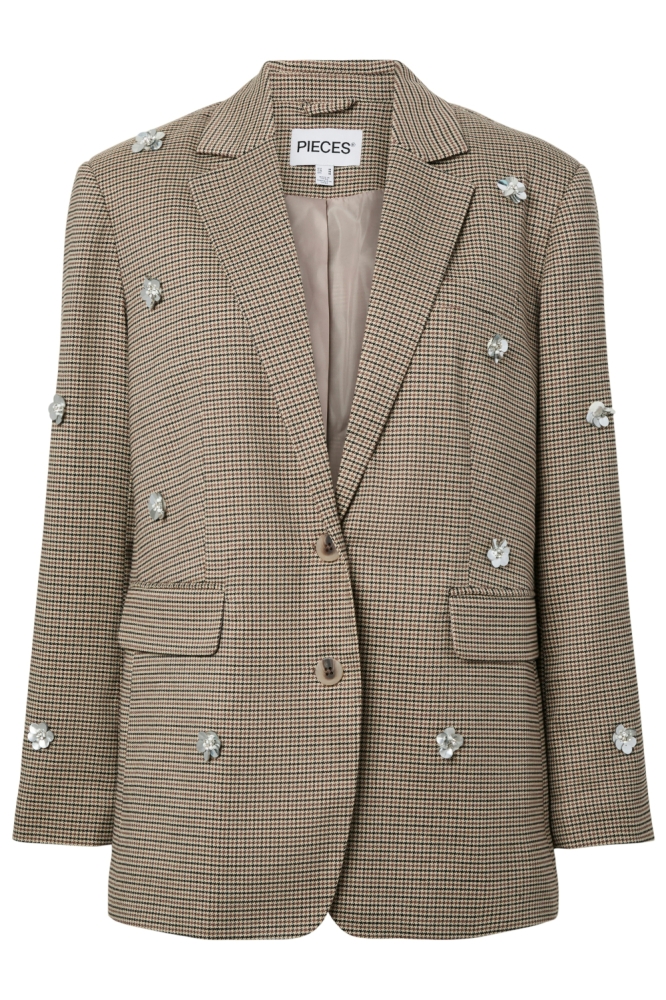 Pieces camel dames blazer | Vooraanzicht