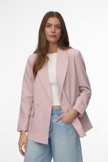 Vero Moda Blazer VMCASSIDY LS LOOSE BLAZER 10346069 BLEACHED MAUVE/ MELANGE