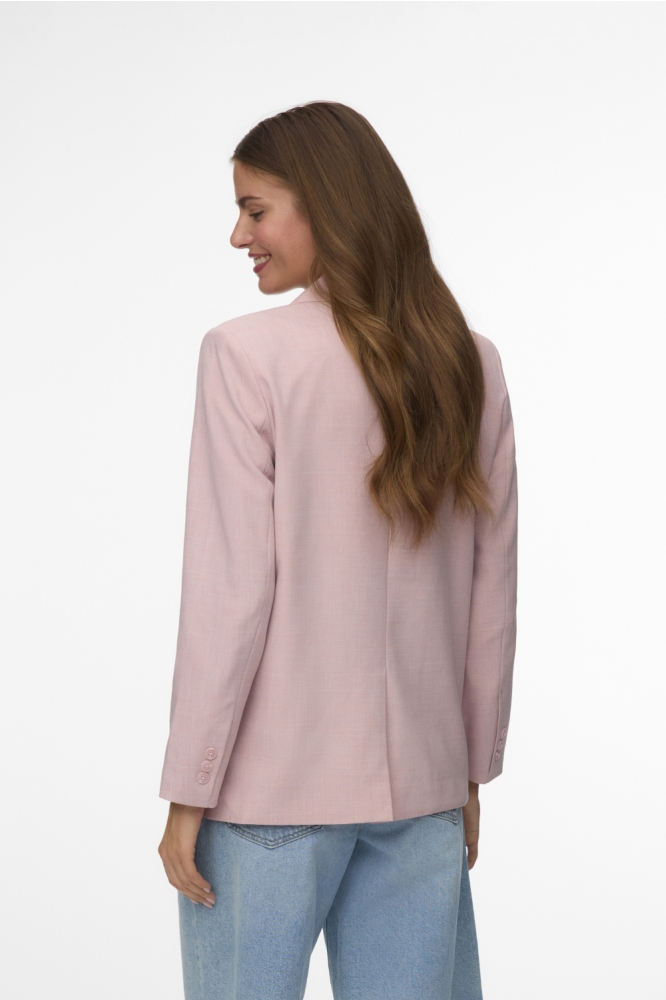 Vero Moda roze dames blazer | Model achteraanzicht