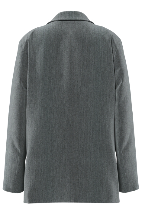 Pieces grijze dames blazer | Achteraanzicht