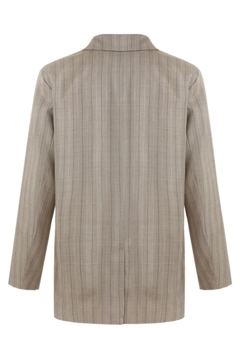 Fluresk bruine dames blazer | Achteraanzicht