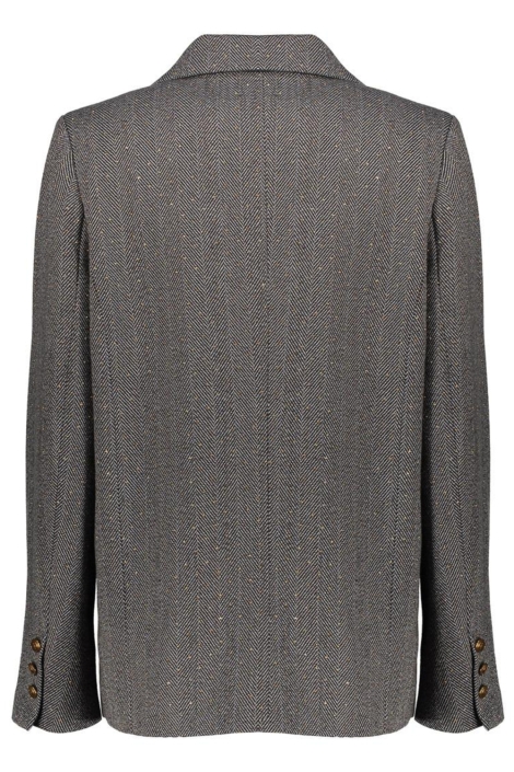 Geisha grijze dames blazer | Achteraanzicht