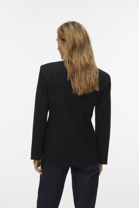 Vero Moda zwarte dames blazer | Model achteraanzicht