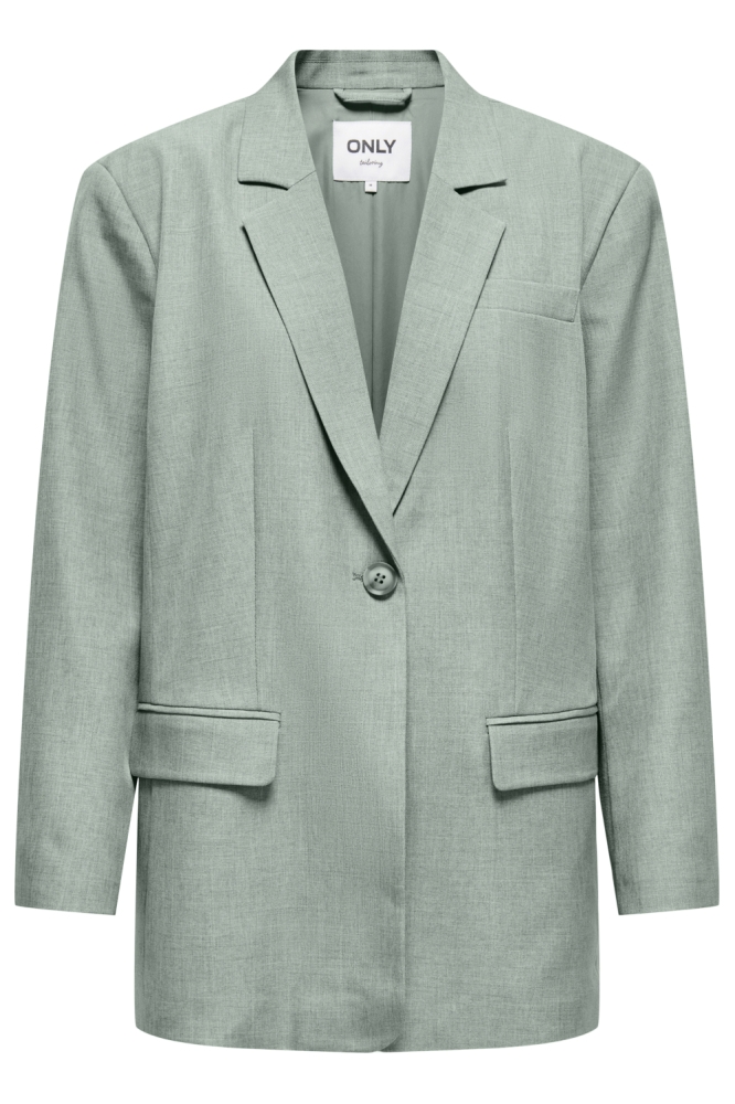 Only groene dames blazer | Vooraanzicht