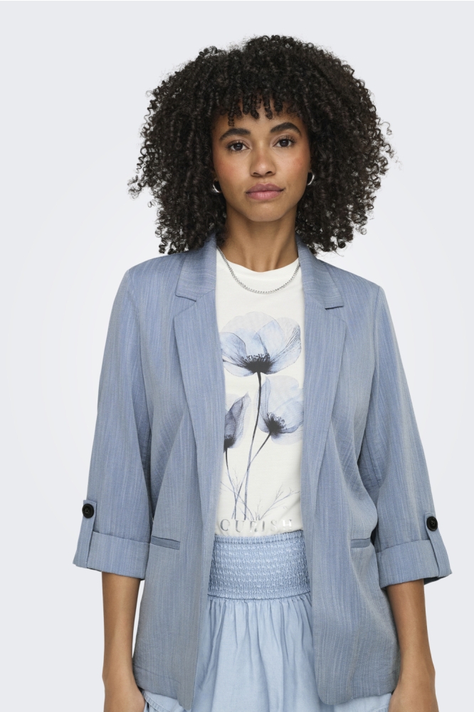 Only blauwe dames blazer | Close up
