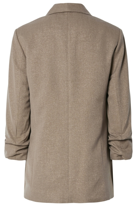 Pieces taupe dames blazer | Achteraanzicht