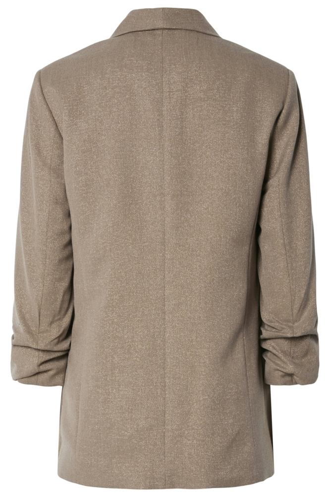 Pieces taupe dames blazer | Achteraanzicht