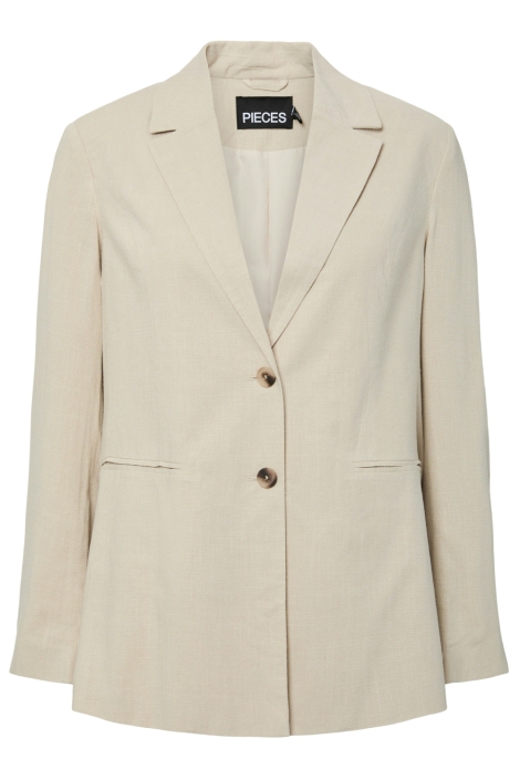 Pieces beige dames blazer | Vooraanzicht