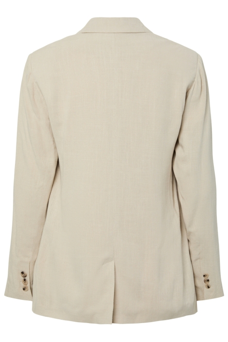 Pieces beige dames blazer | Achteraanzicht