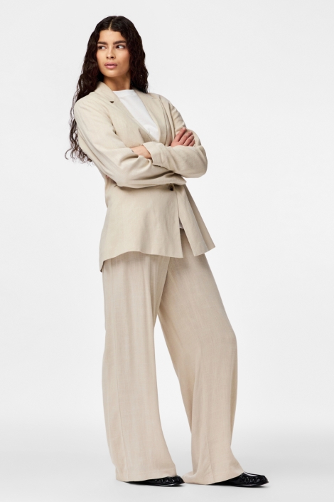 Pieces beige dames blazer | Model