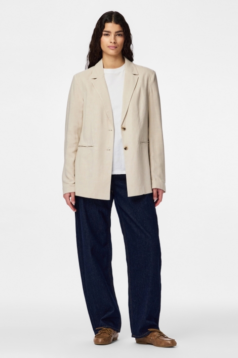 Pieces beige dames blazer | Model