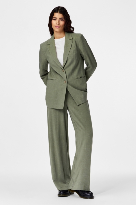 Pieces groene dames blazer | Model