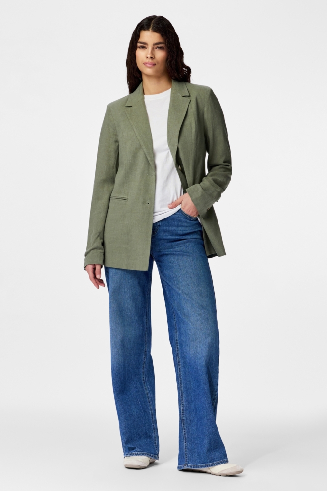 Pieces groene dames blazer | Model