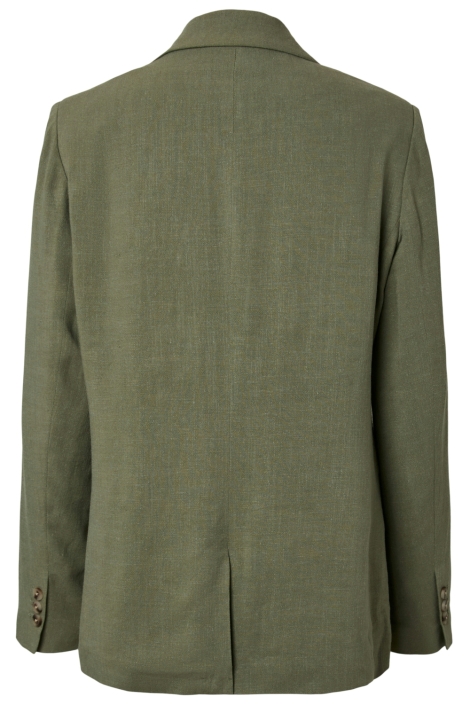 Pieces groene dames blazer | Achteraanzicht