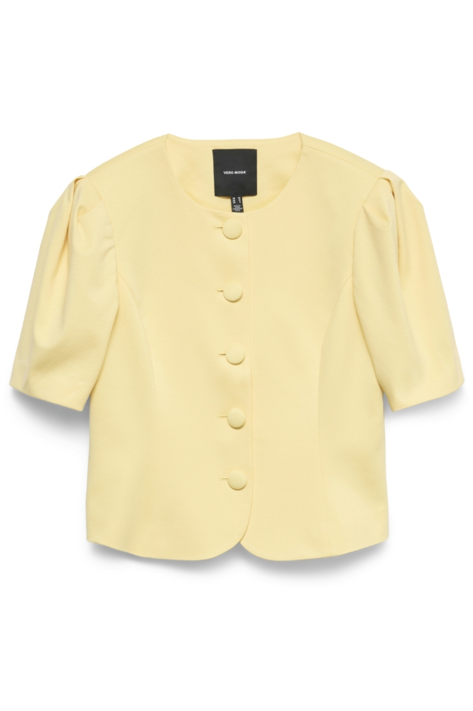 Vero Moda gele dames blazer | Vooraanzicht