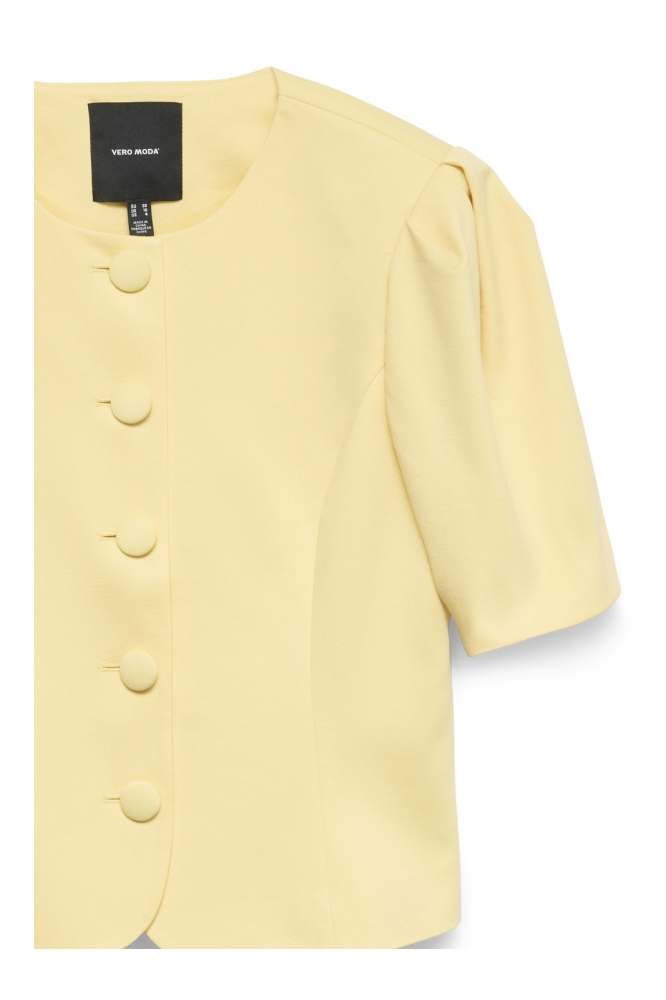 Vero Moda gele dames blazer | Close up
