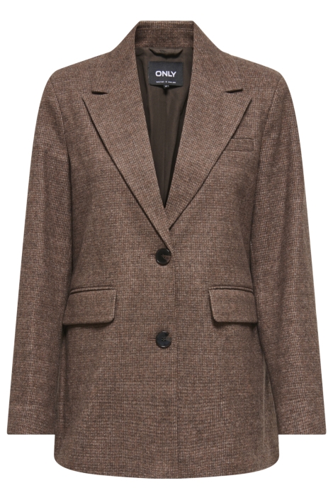 Only bruine dames blazer | Vooraanzicht