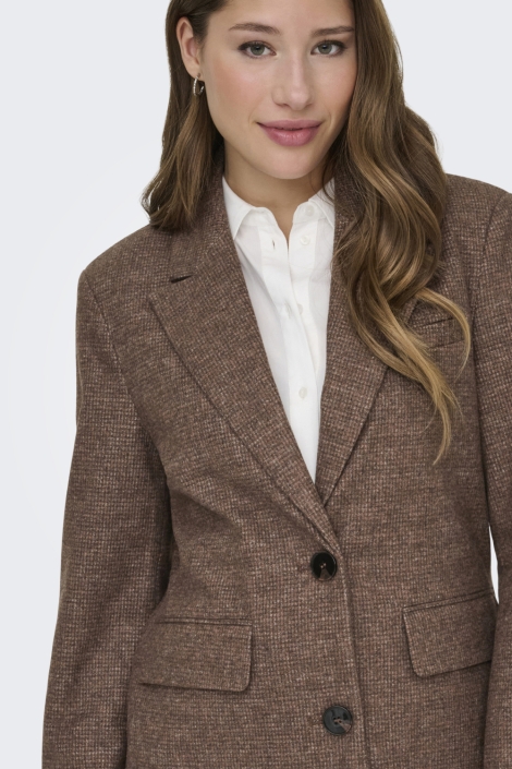 Only bruine dames blazer | Close up