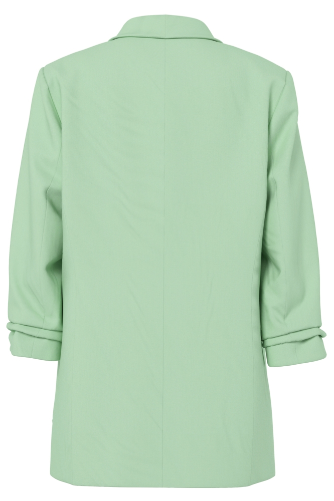 Pieces groene dames blazer | Achteraanzicht