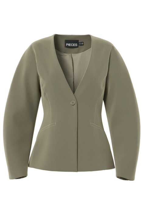 Pieces groene dames blazer | Vooraanzicht