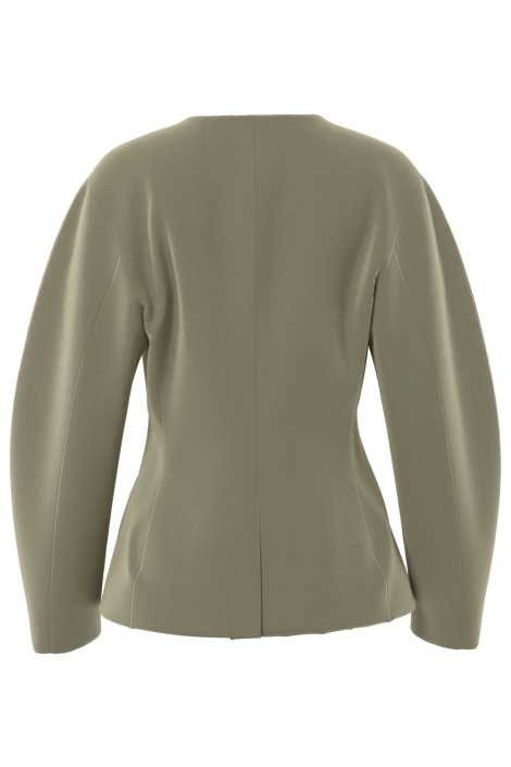 Pieces groene dames blazer | Achteraanzicht