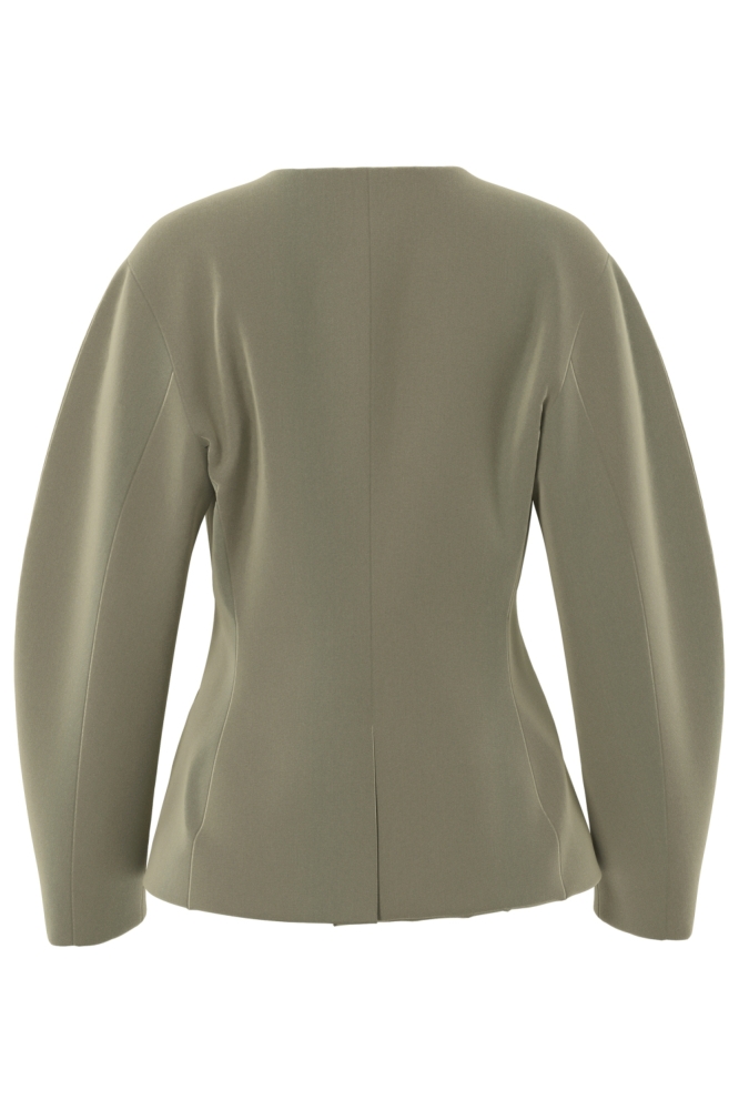 Pieces groene dames blazer | Achteraanzicht